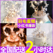 网红皇冠羽毛图片